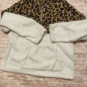 Leopard Sherpa Pullover